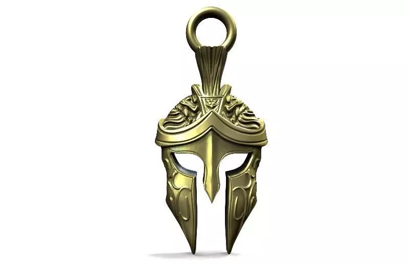 Spartan pendant 3D print model_0