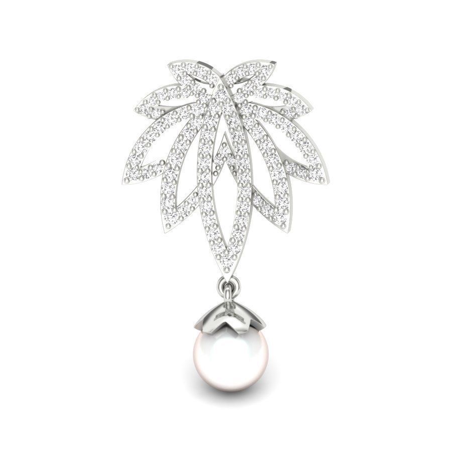 Classic Leaves Earring 3D print model_12