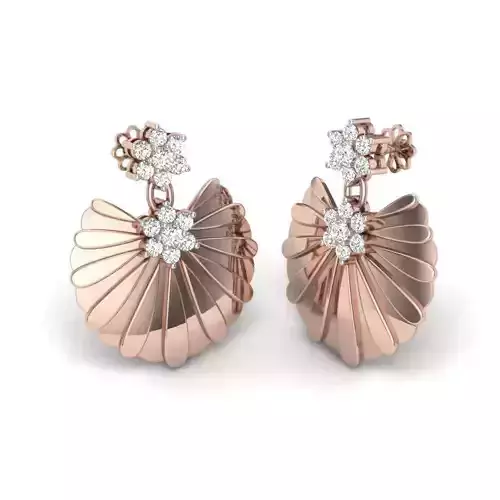 diamond earrings 3D print model