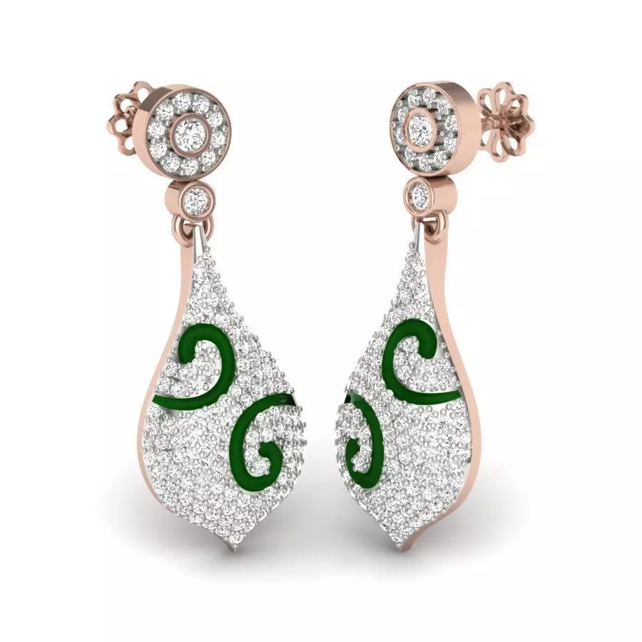 earring gold 3D print model