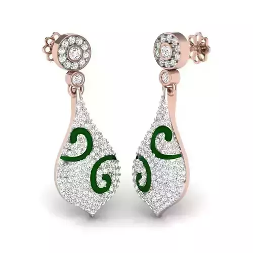 earring gold 3D print model