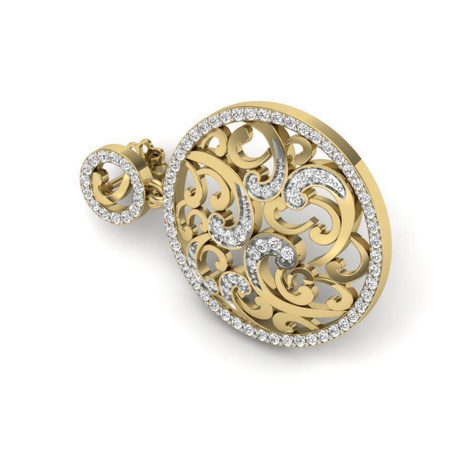 Bloom Scallop Earring 3D print model_6