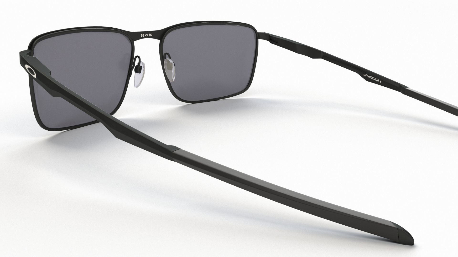 Oakley Men Rectangular Sunglasses Conductor 6-410601 3D model_4