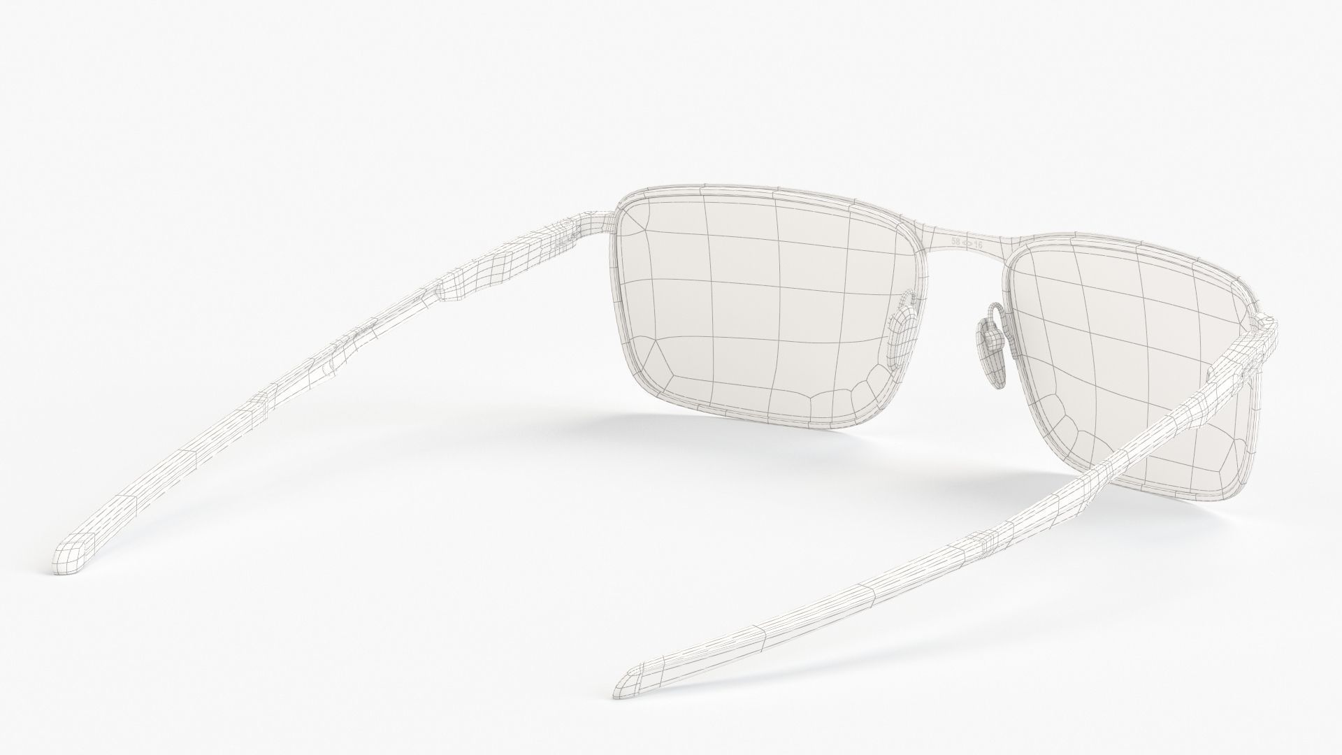 Oakley Men Rectangular Sunglasses Conductor 6-410601 3D model_11