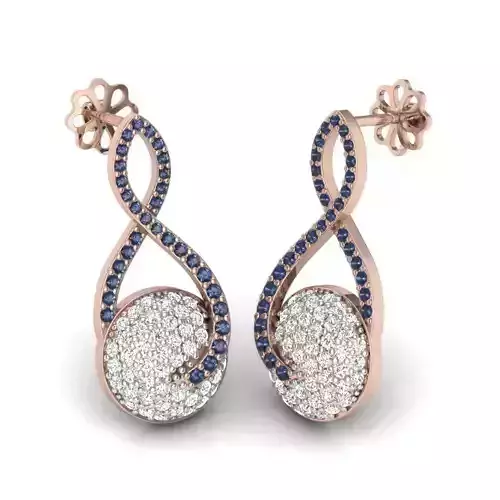 Hoop earrings unique design 