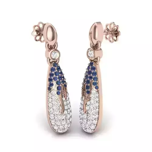 Cabochon Earrings 3D print model