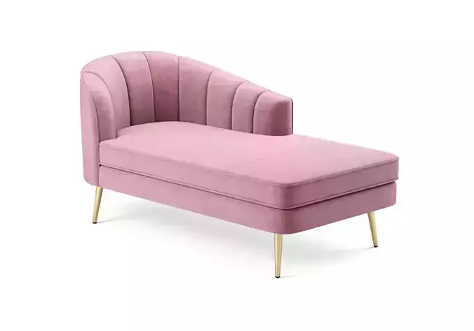 Allier Velvet Chaise Lounge