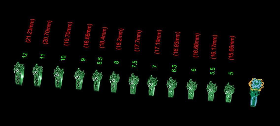 Ring 3D model 0054 print model17 3D print model_11