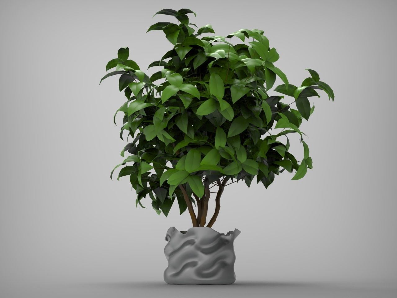 Planter Pot 3D model_4