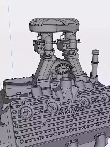 Eddie Meyer Hotrod Flathead dual 97 intake with carbs N filter