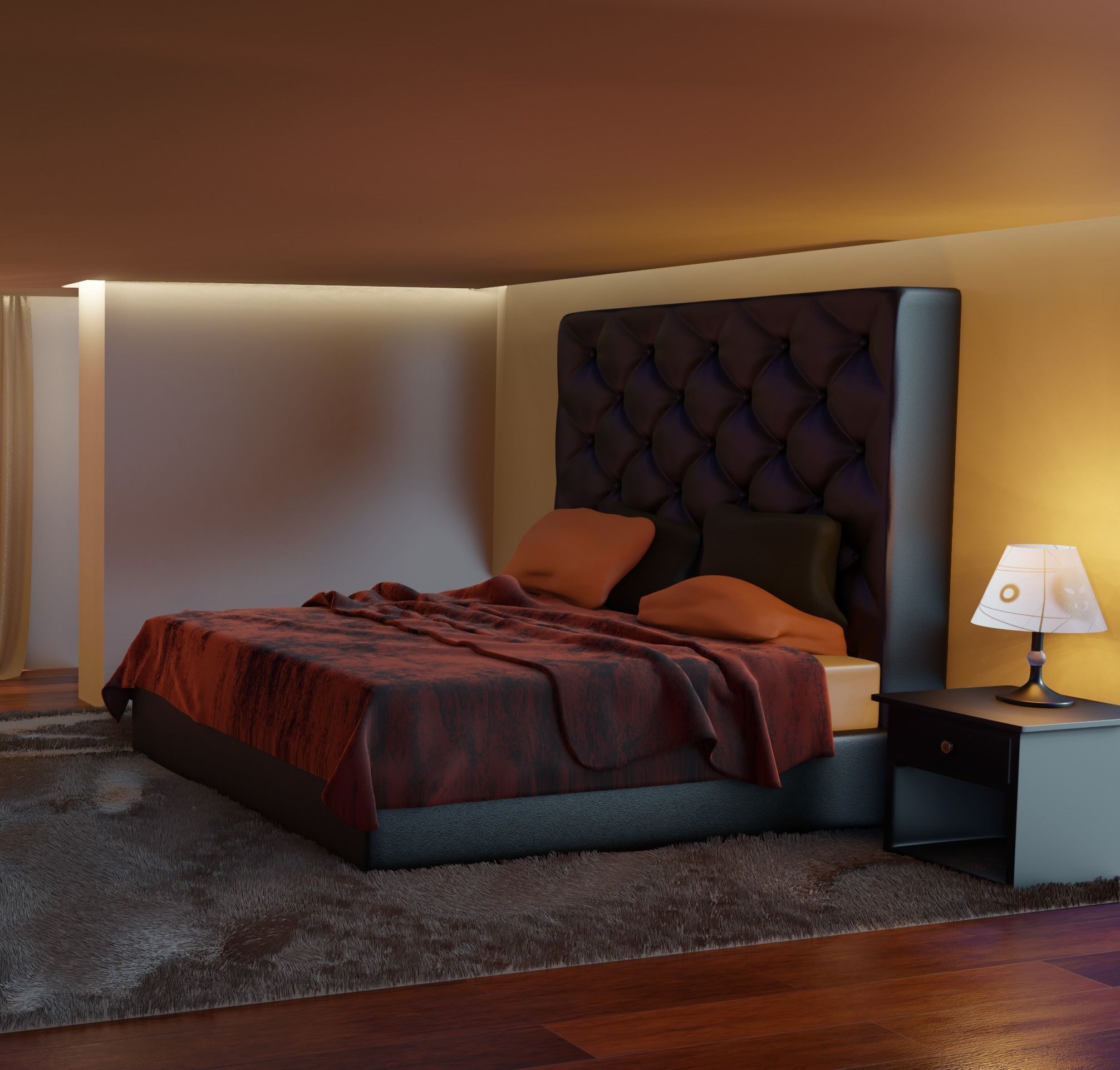 Room Beach 3D model_1