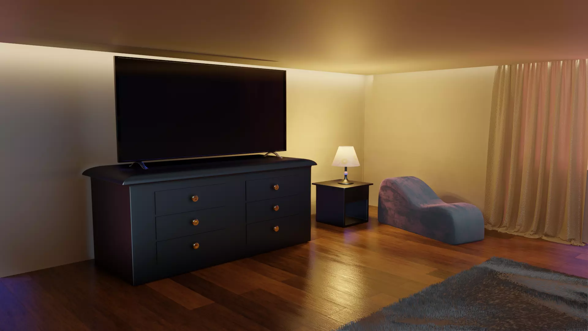 Room Beach 3D model_0