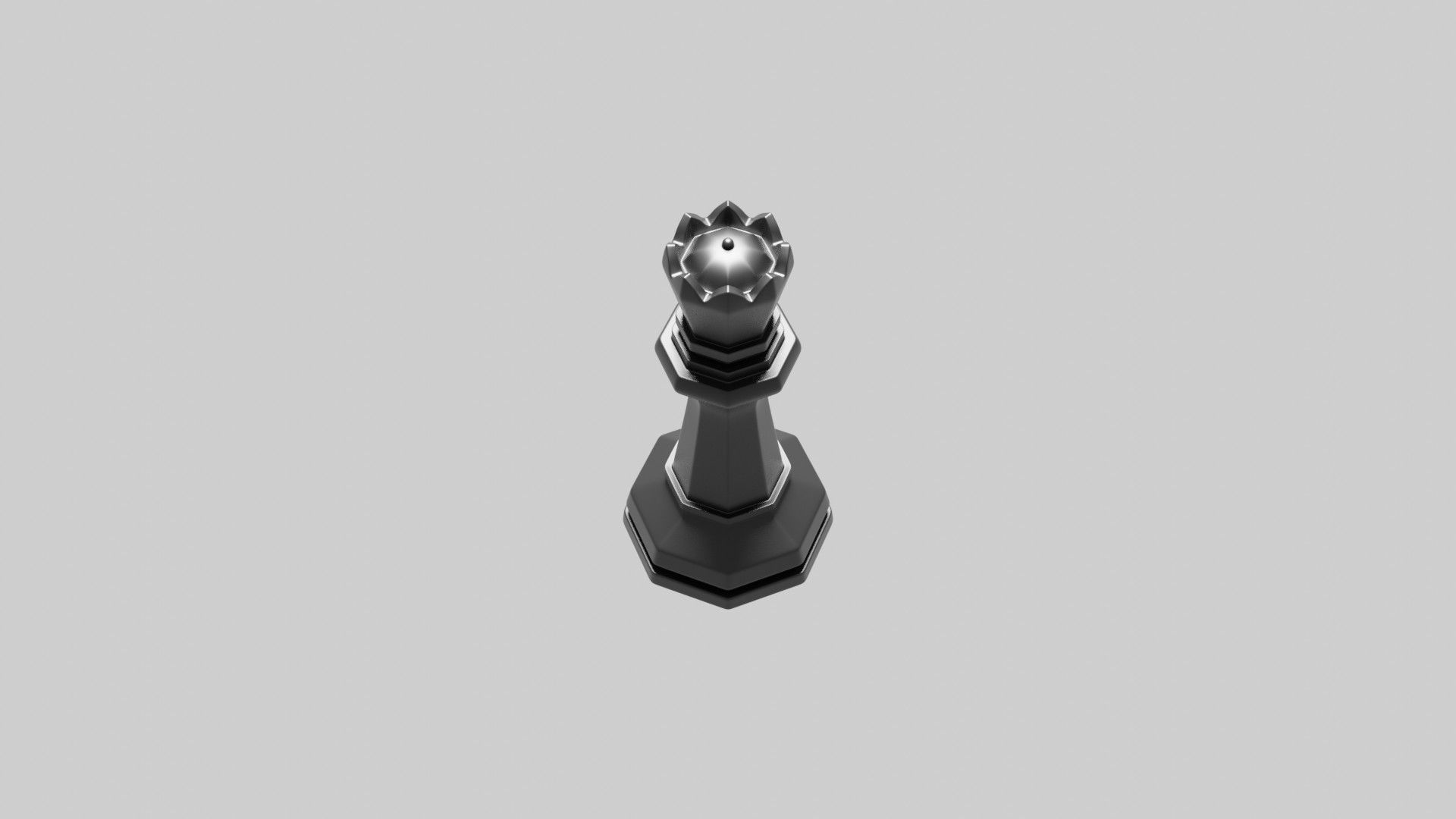 Queen Chess Coin 3D print model_1
