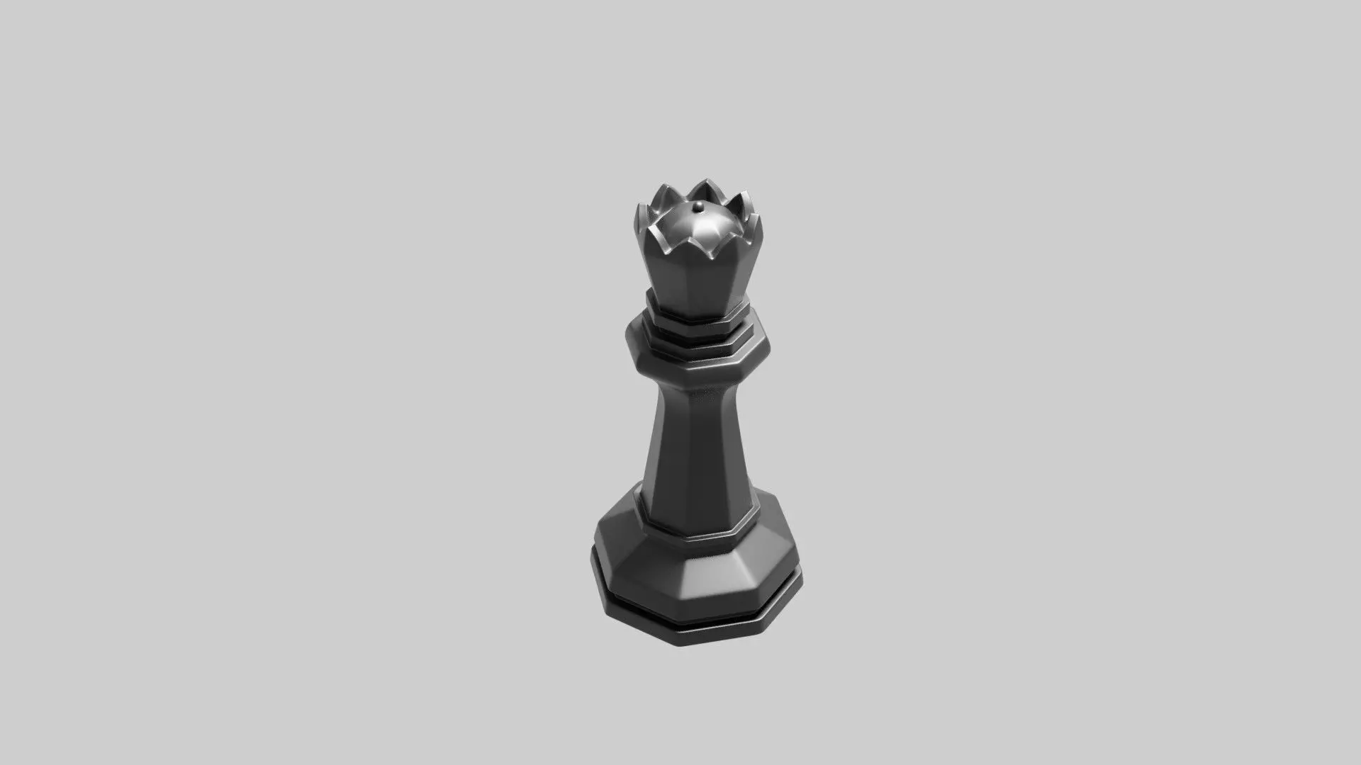 Queen Chess Coin 3D print model_0