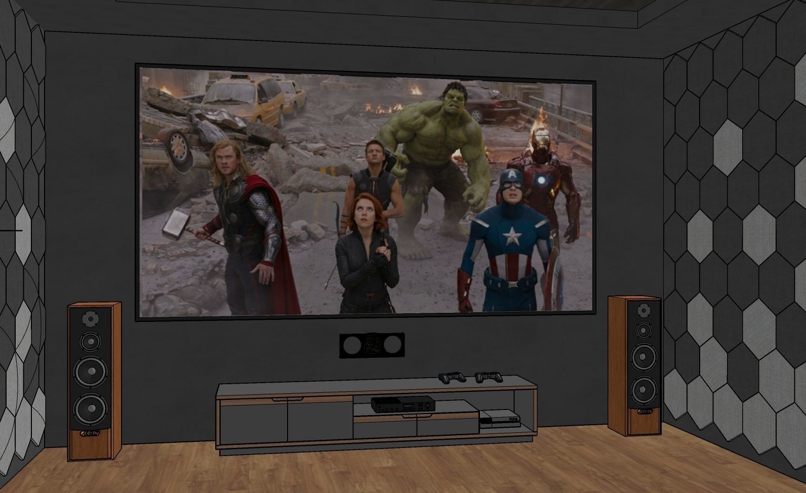 Home Theater 02 3D model_3