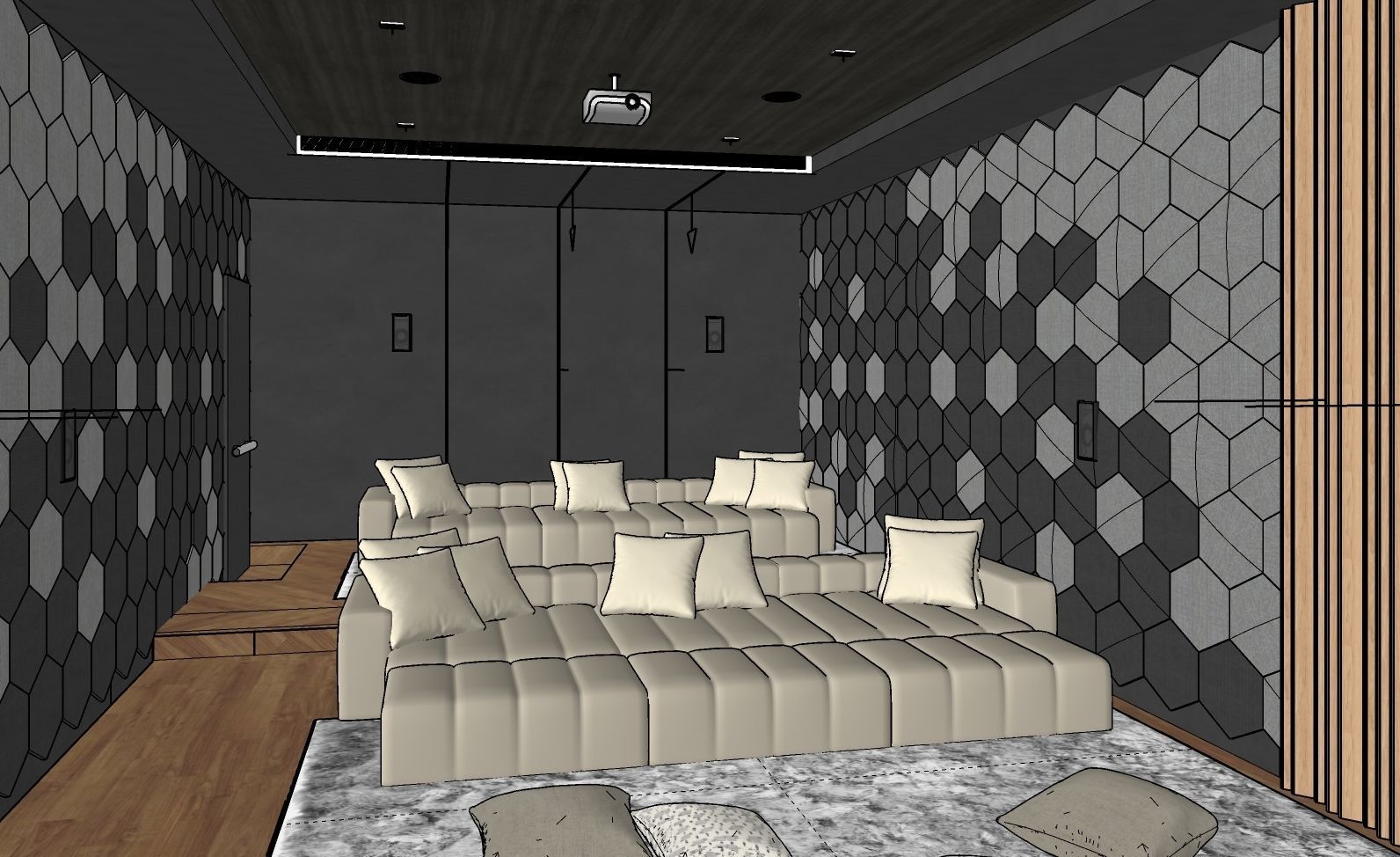 Home Theater 02 3D model_4