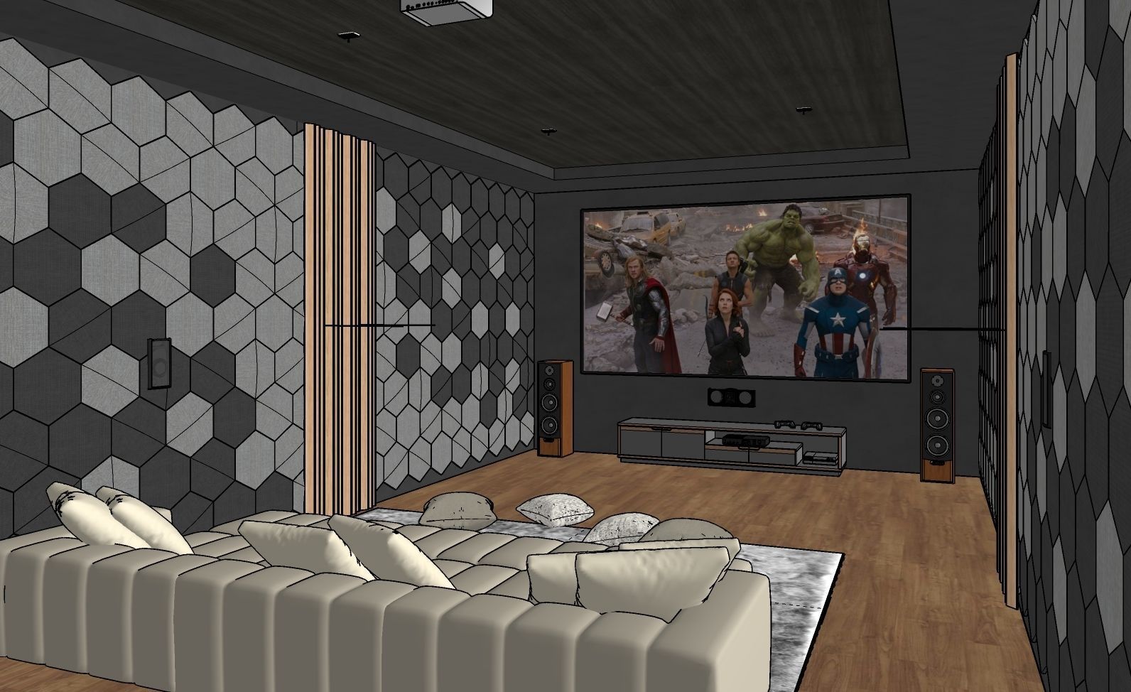 Home Theater 02 3D model_5