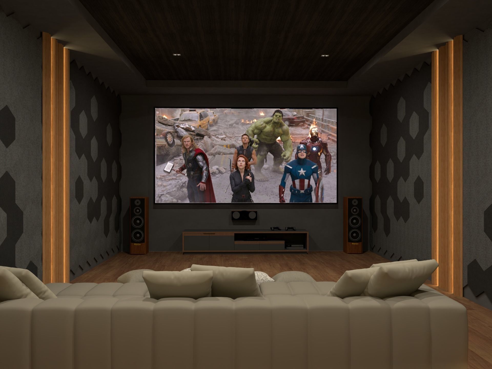 Home Theater 02 3D model_2