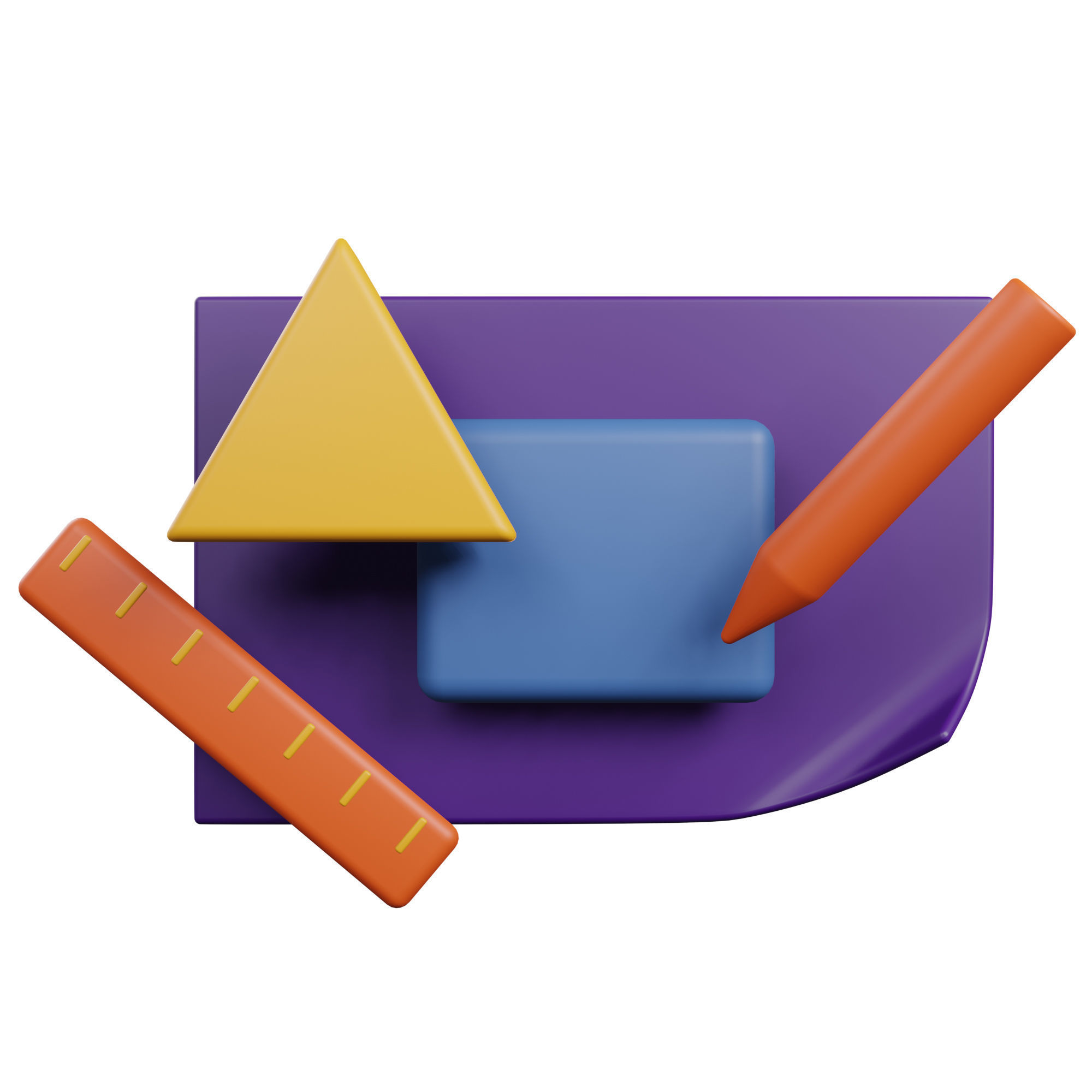 Graphic Design Icon Pack 3D Model Low-poly 3D model_8