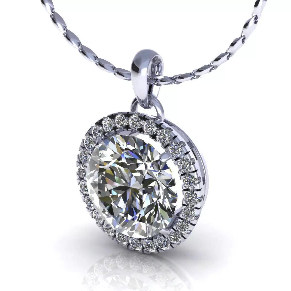 Love Round Pendant 3D print model