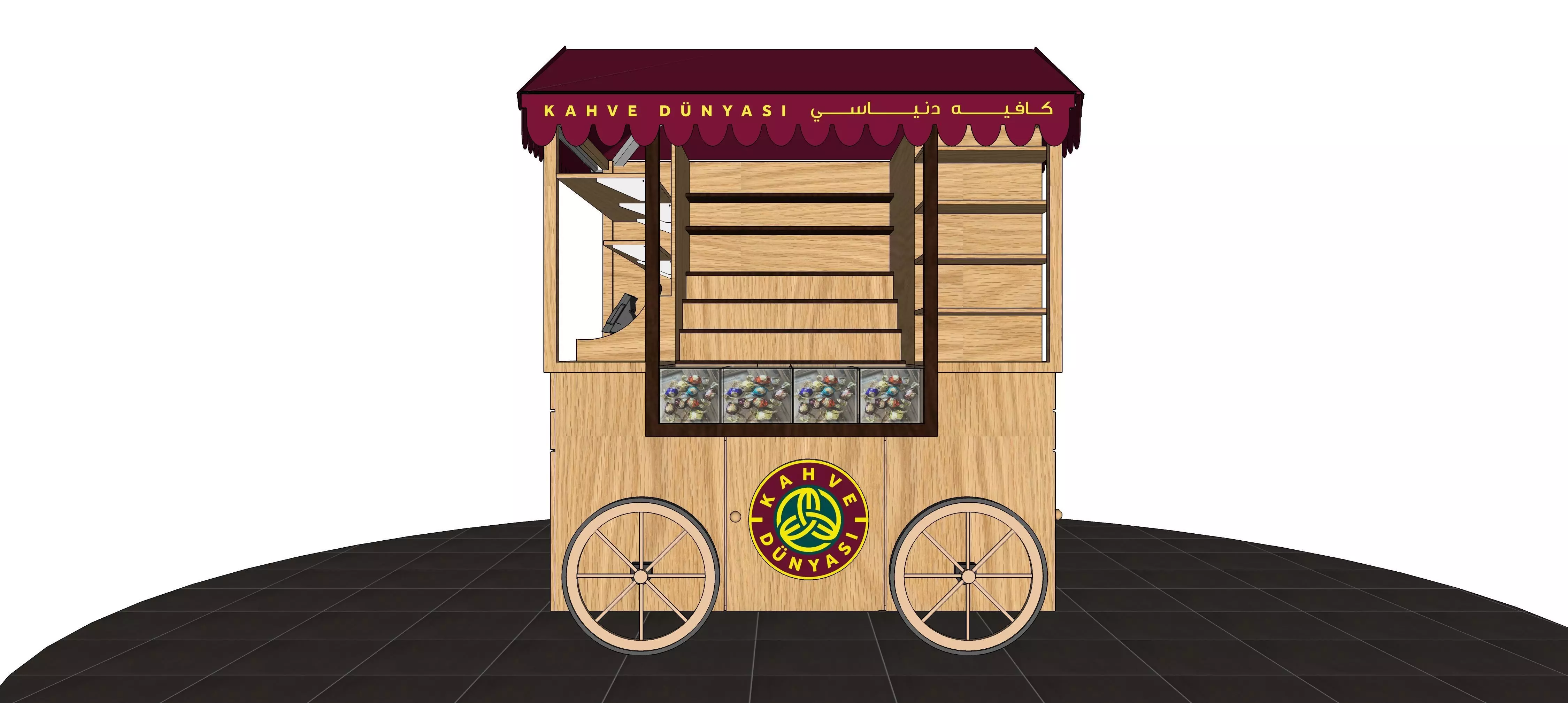 COFFEE CART Free 3D model