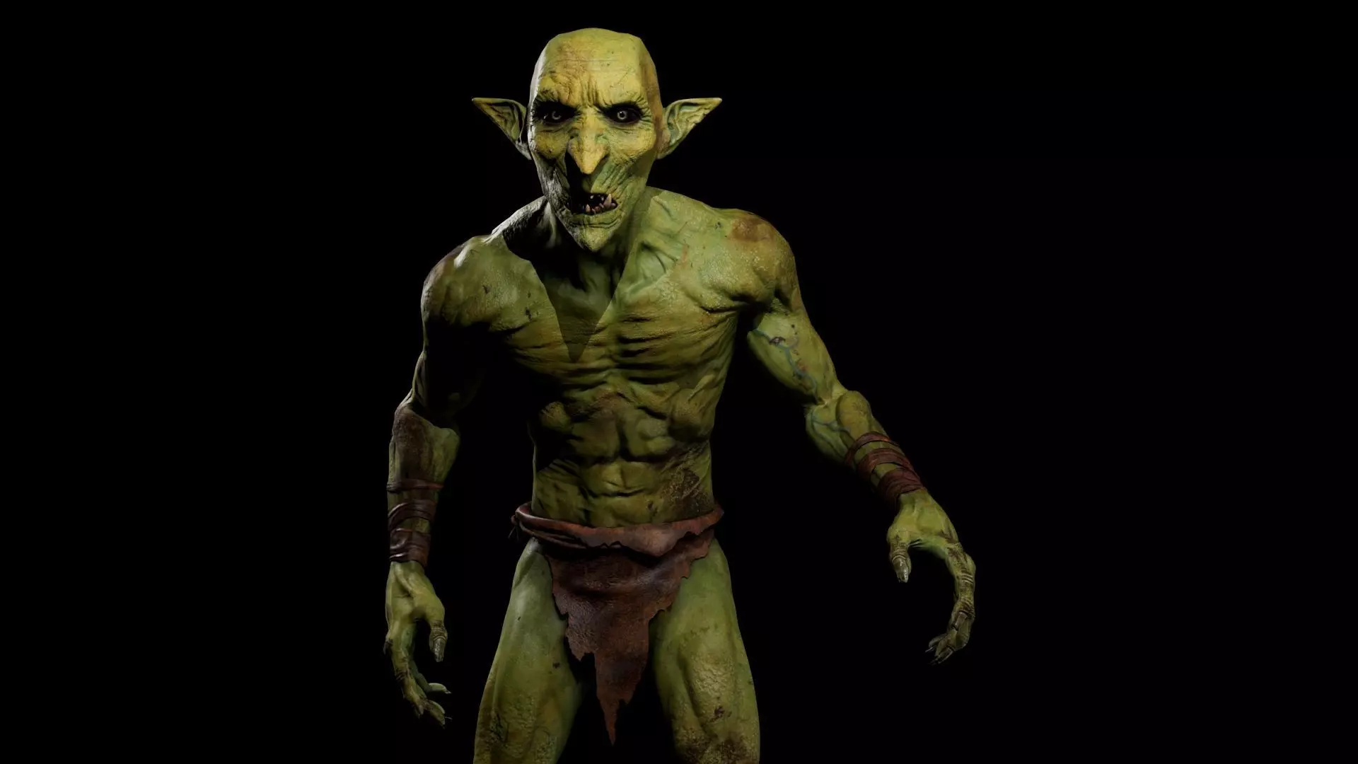 Creature Goblin Low-poly 3D model_0