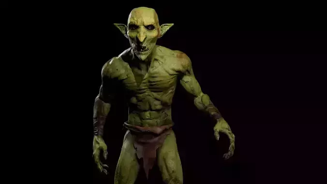 Creature Goblin Low-poly 3D model