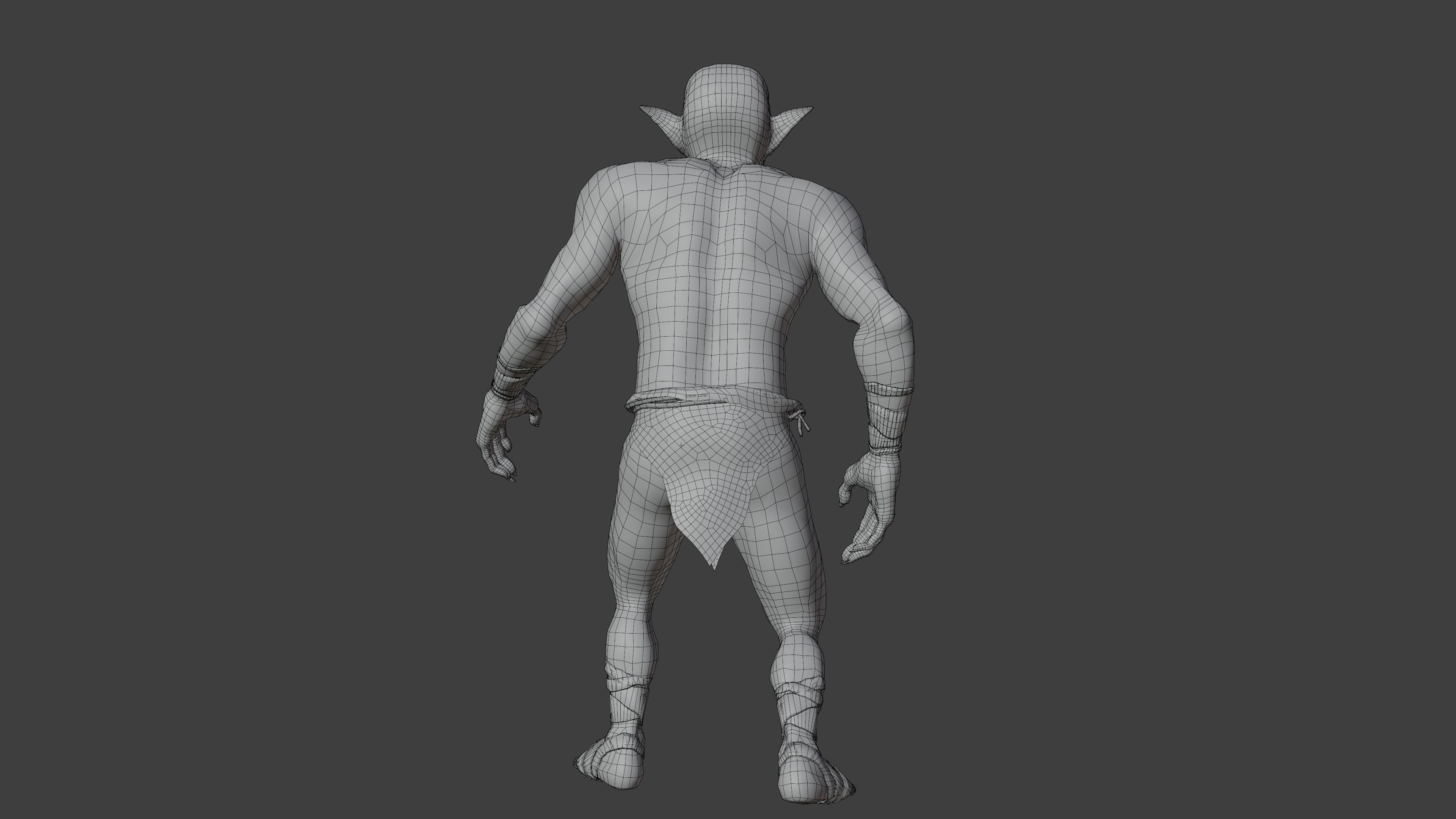 Creature Goblin Low-poly 3D model_9