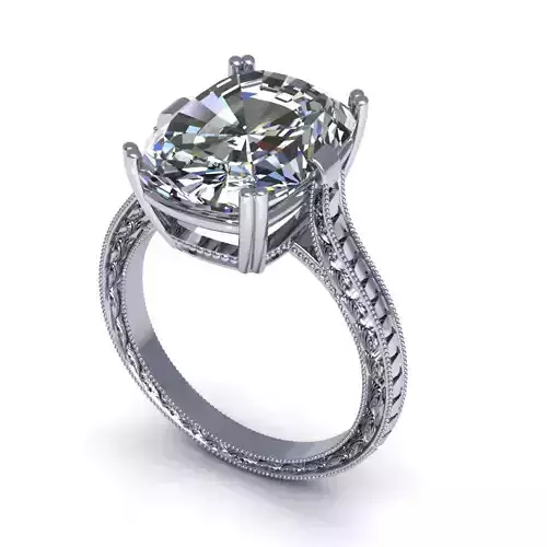 Creative Solid Love Diamond Ring