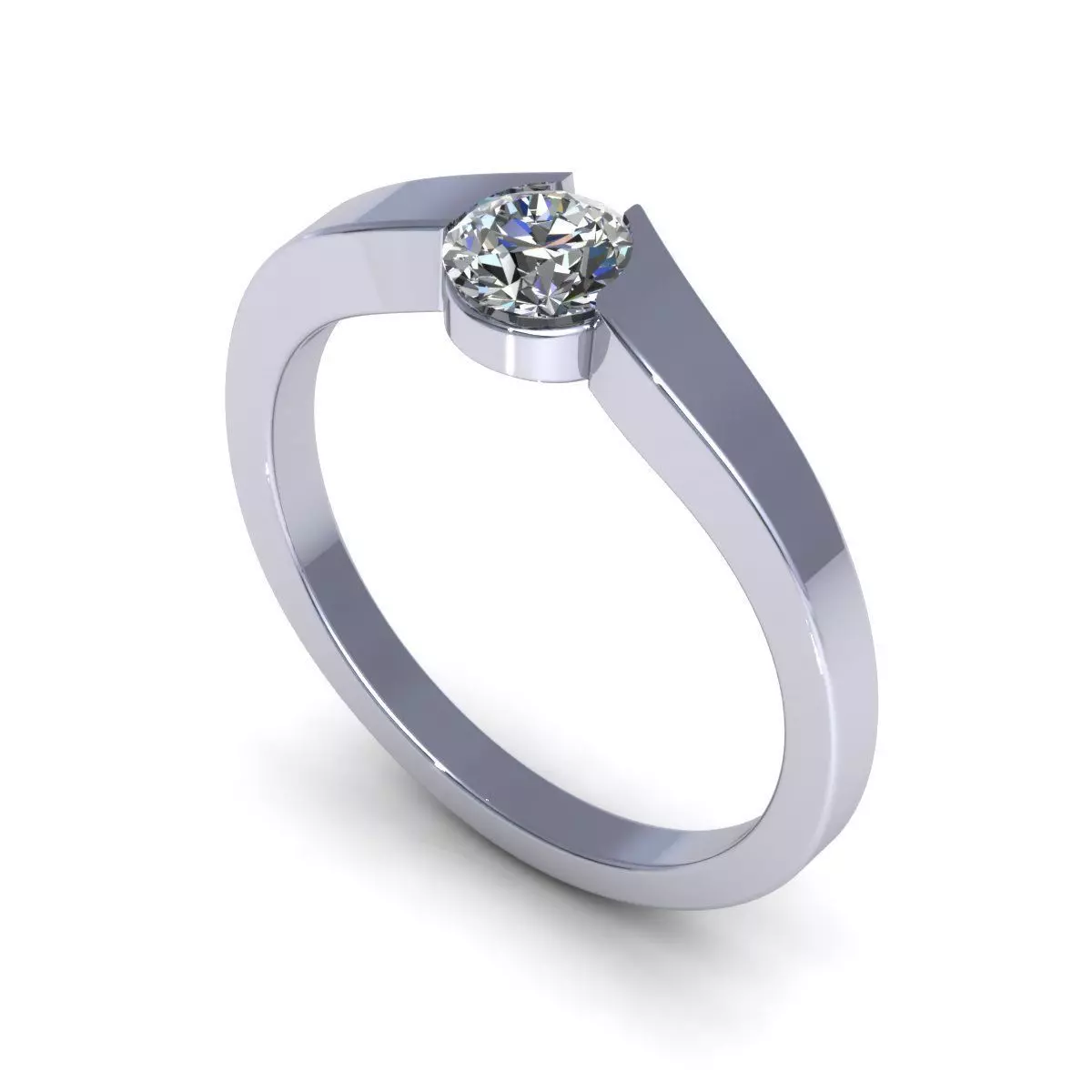 Fantasia Engagement Ring 3D print model