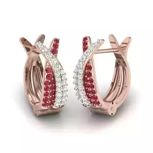 Gemeotric Earring Round