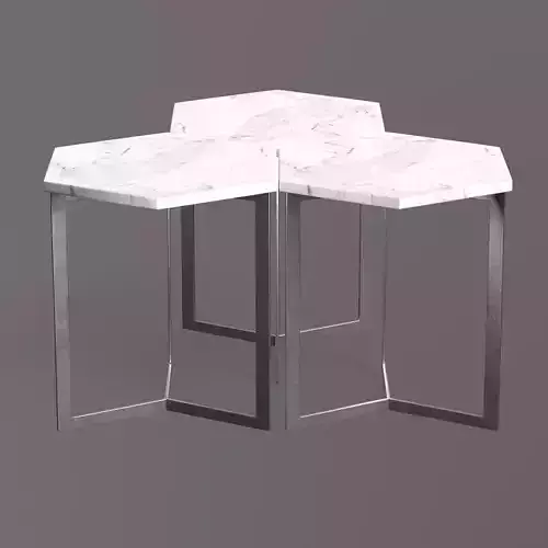 HEX side-Table steel