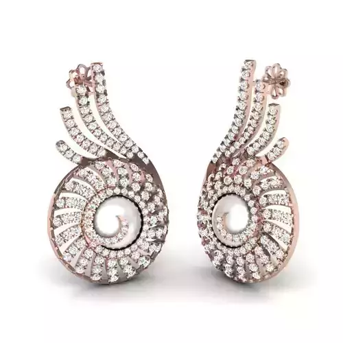 Jewelry 3D printable model of CRIVELLI earrings