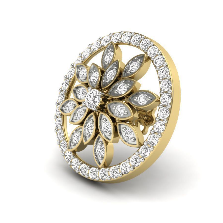 Luxurious Earrings  3D print model_12