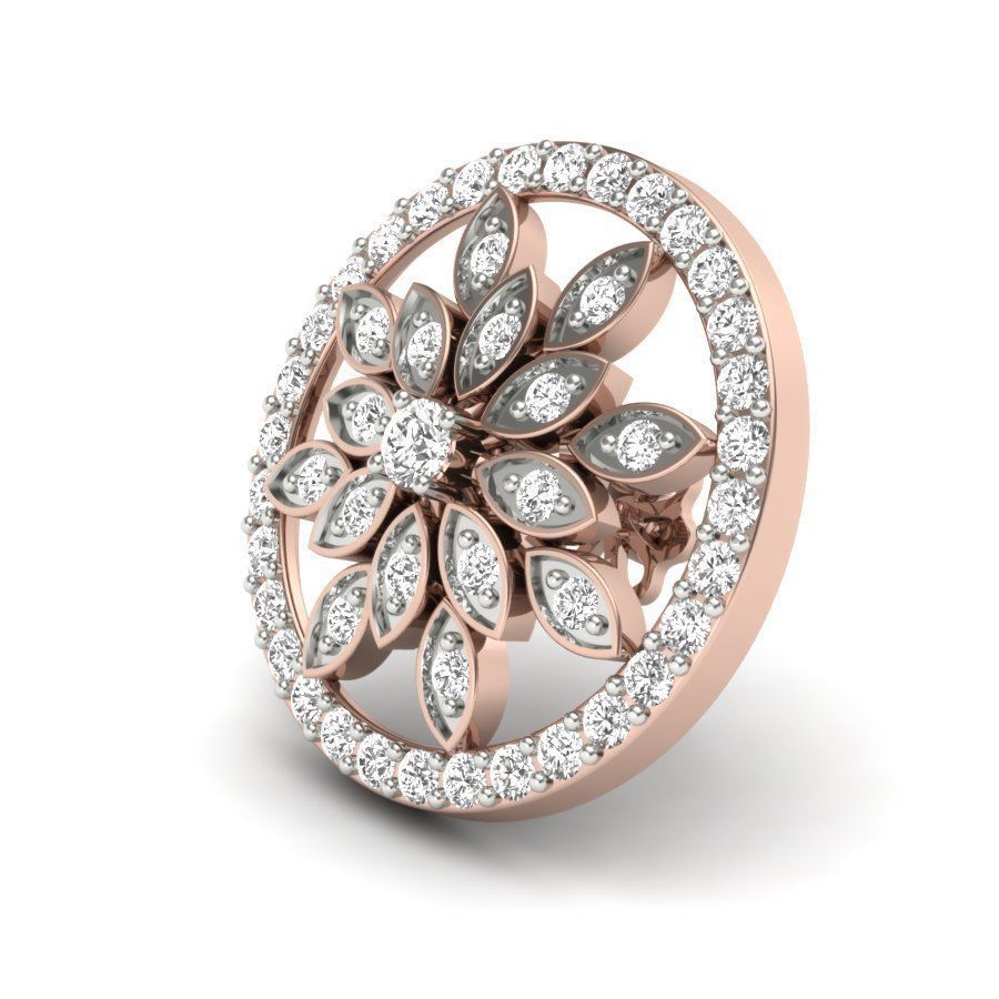 Luxurious Earrings  3D print model_4