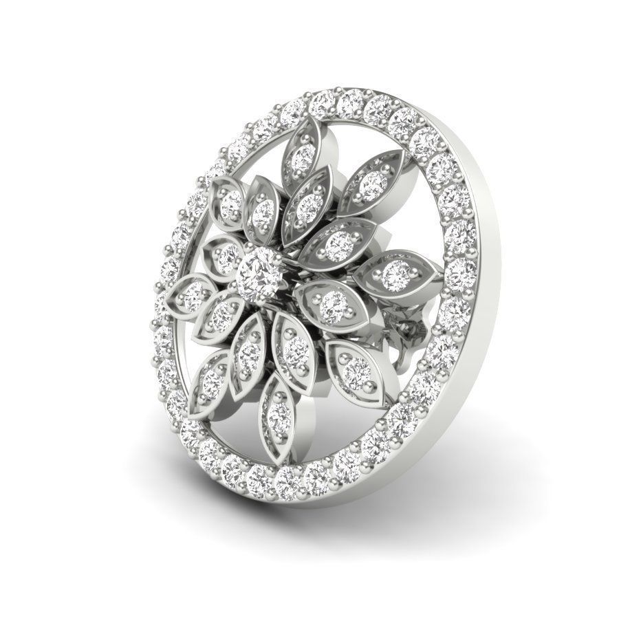 Luxurious Earrings  3D print model_8