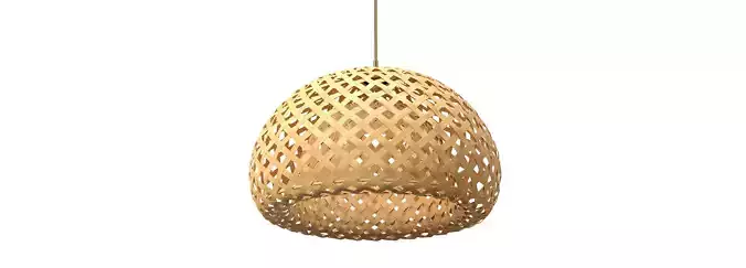 Bamboo Lamp Shade Pendant Light