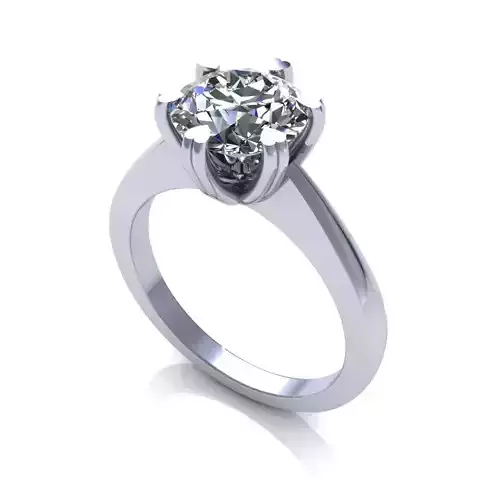 Ritani Setting True Love Diamond Ring 3D print model