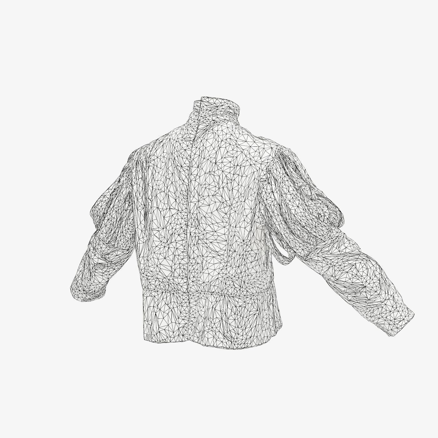 Triangle Jacket Low-poly 3D model_15