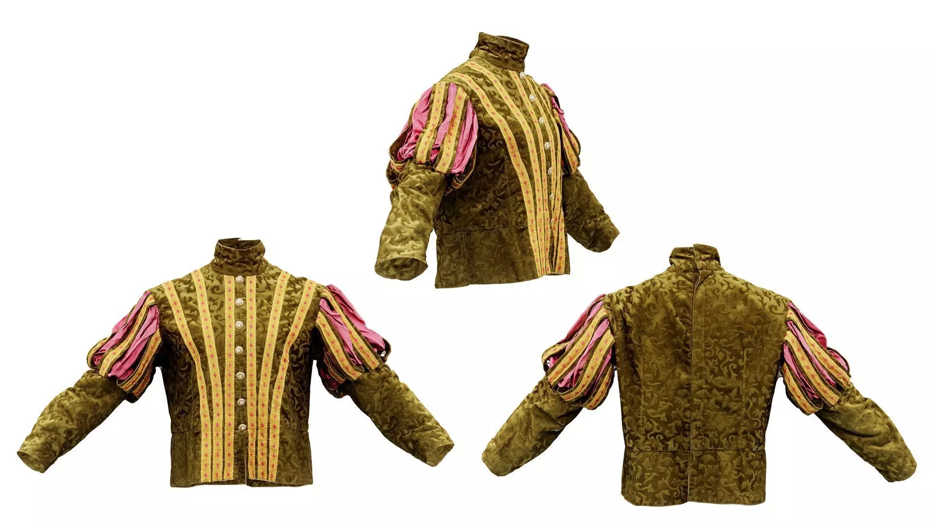 Triangle Jacket Low-poly 3D model_0