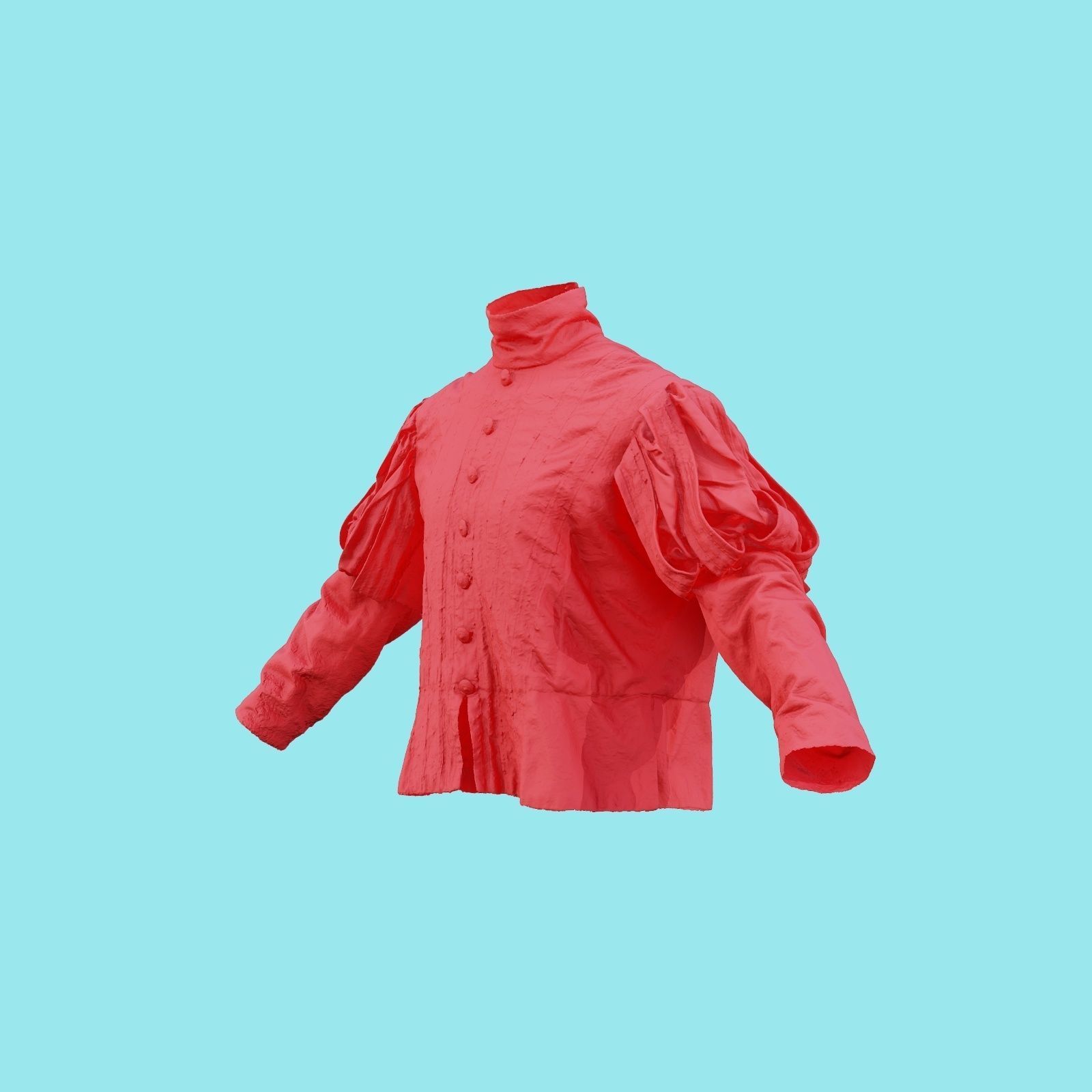 Triangle Jacket Low-poly 3D model_23