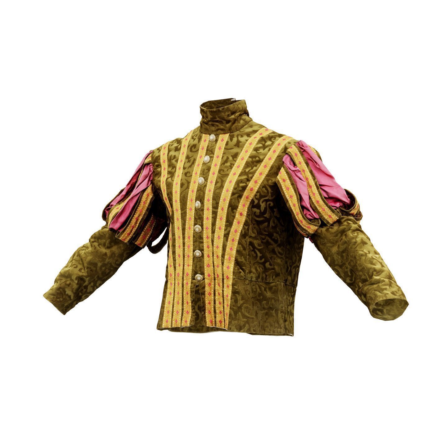 Triangle Jacket Low-poly 3D model_13