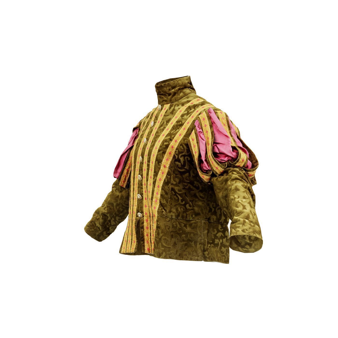 Triangle Jacket Low-poly 3D model_12