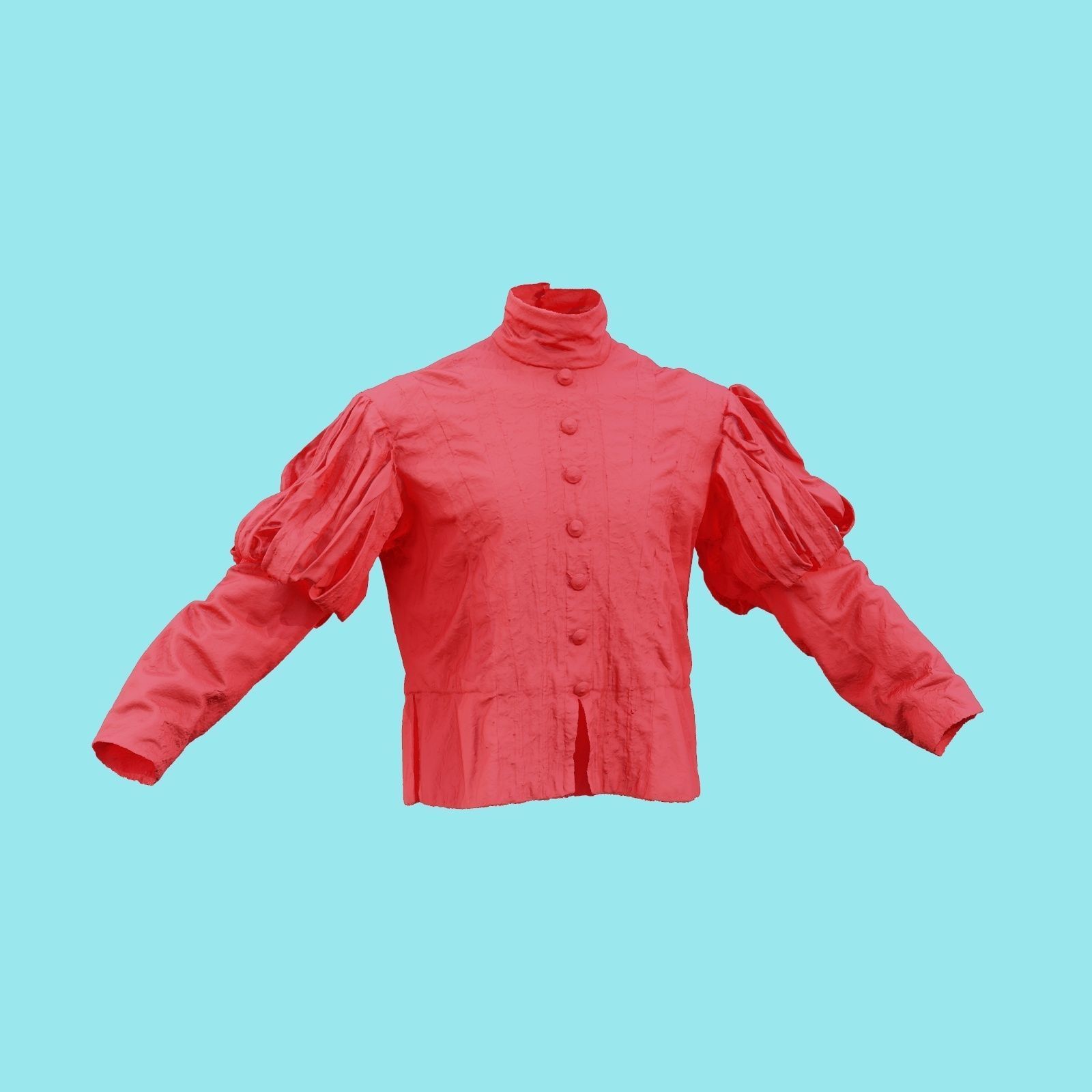 Triangle Jacket Low-poly 3D model_18