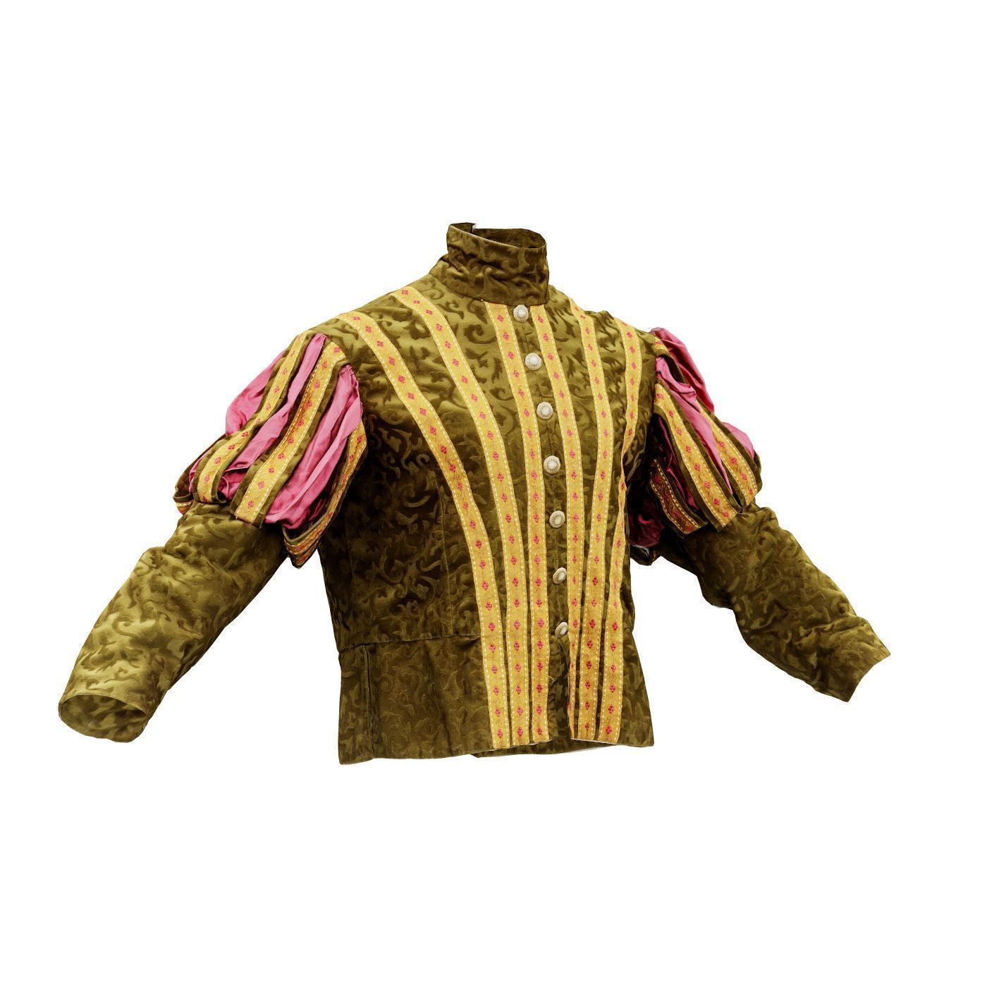 Triangle Jacket Low-poly 3D model_3