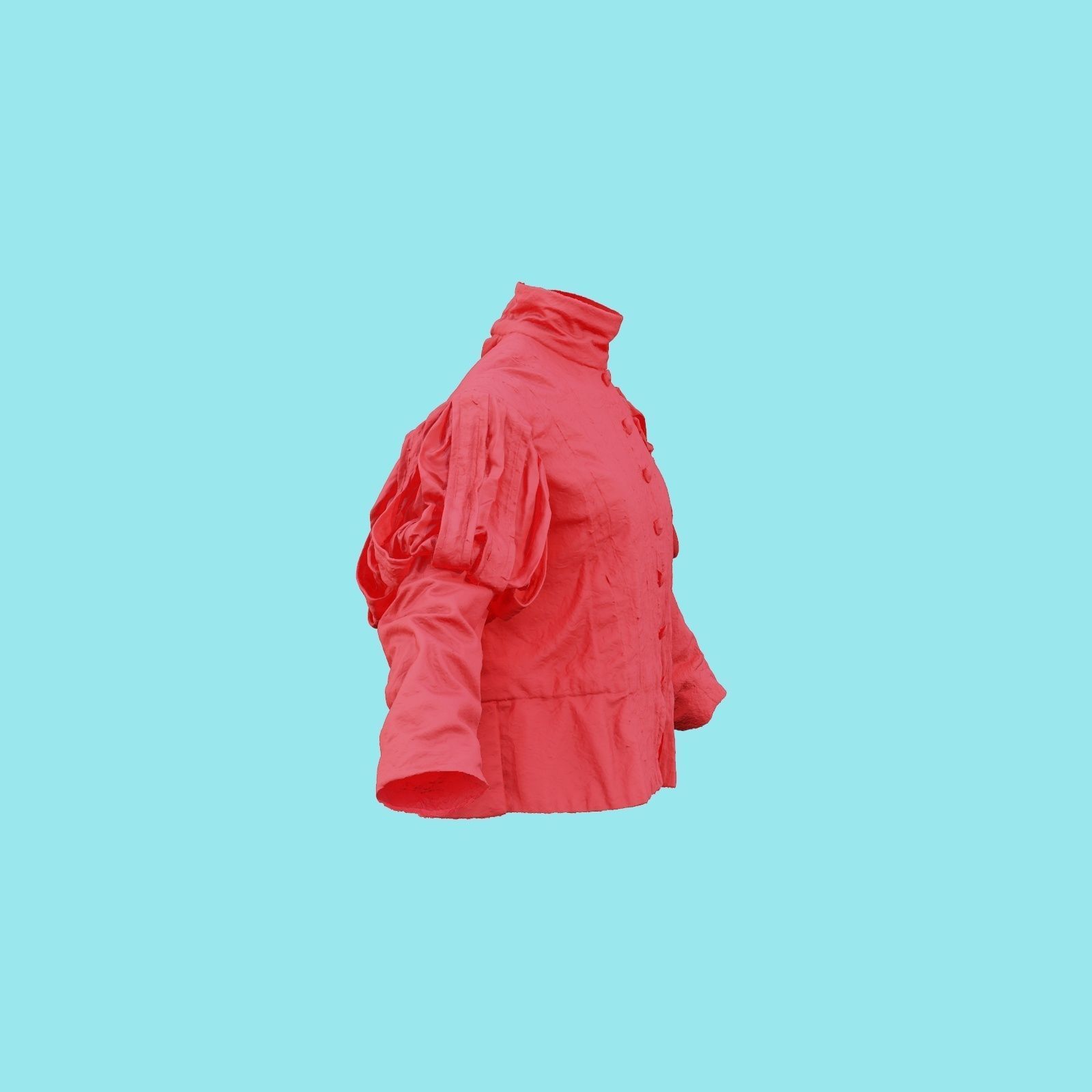 Triangle Jacket Low-poly 3D model_19