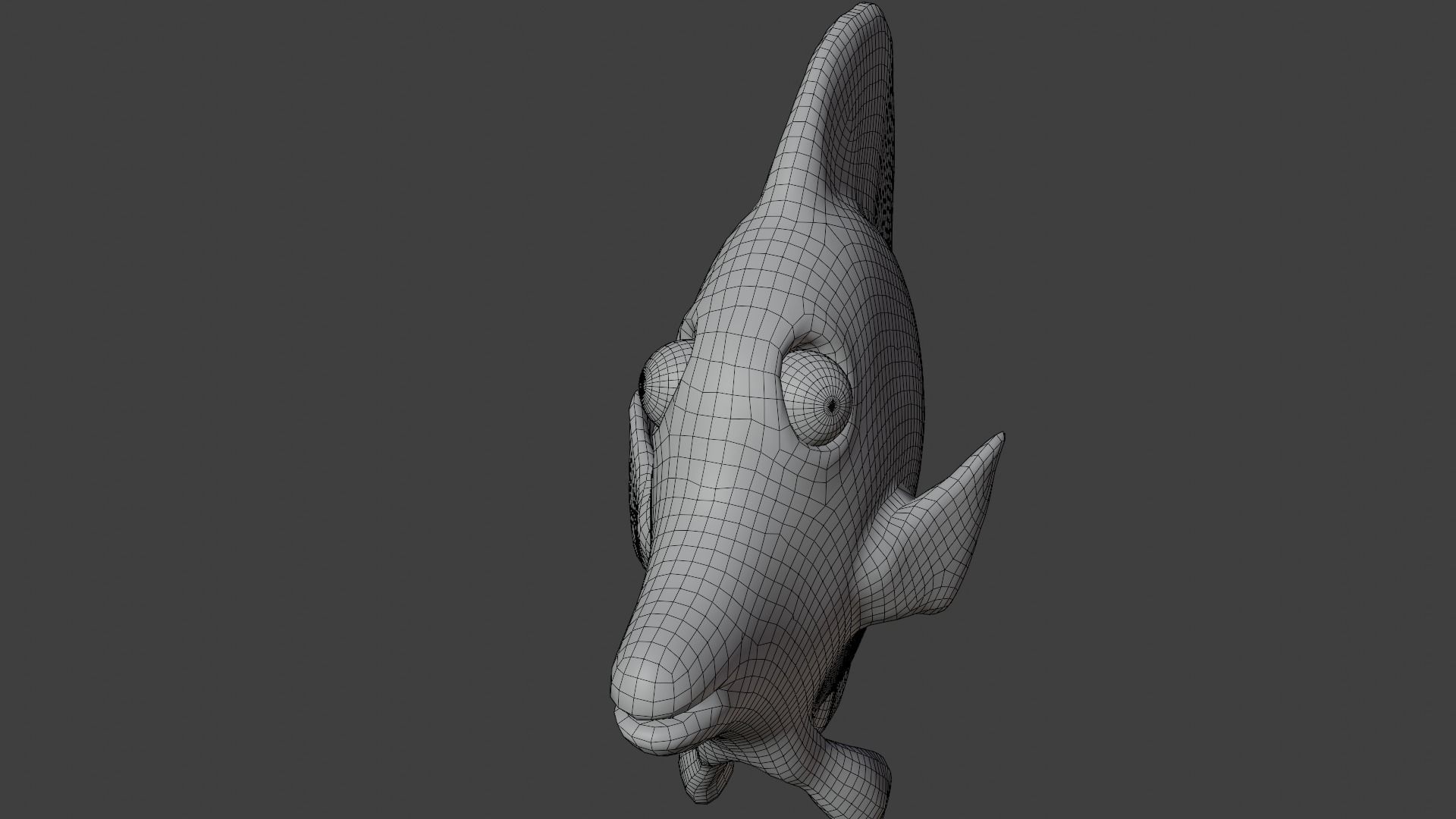 butterfly fish animated Low-poly 3D model_12
