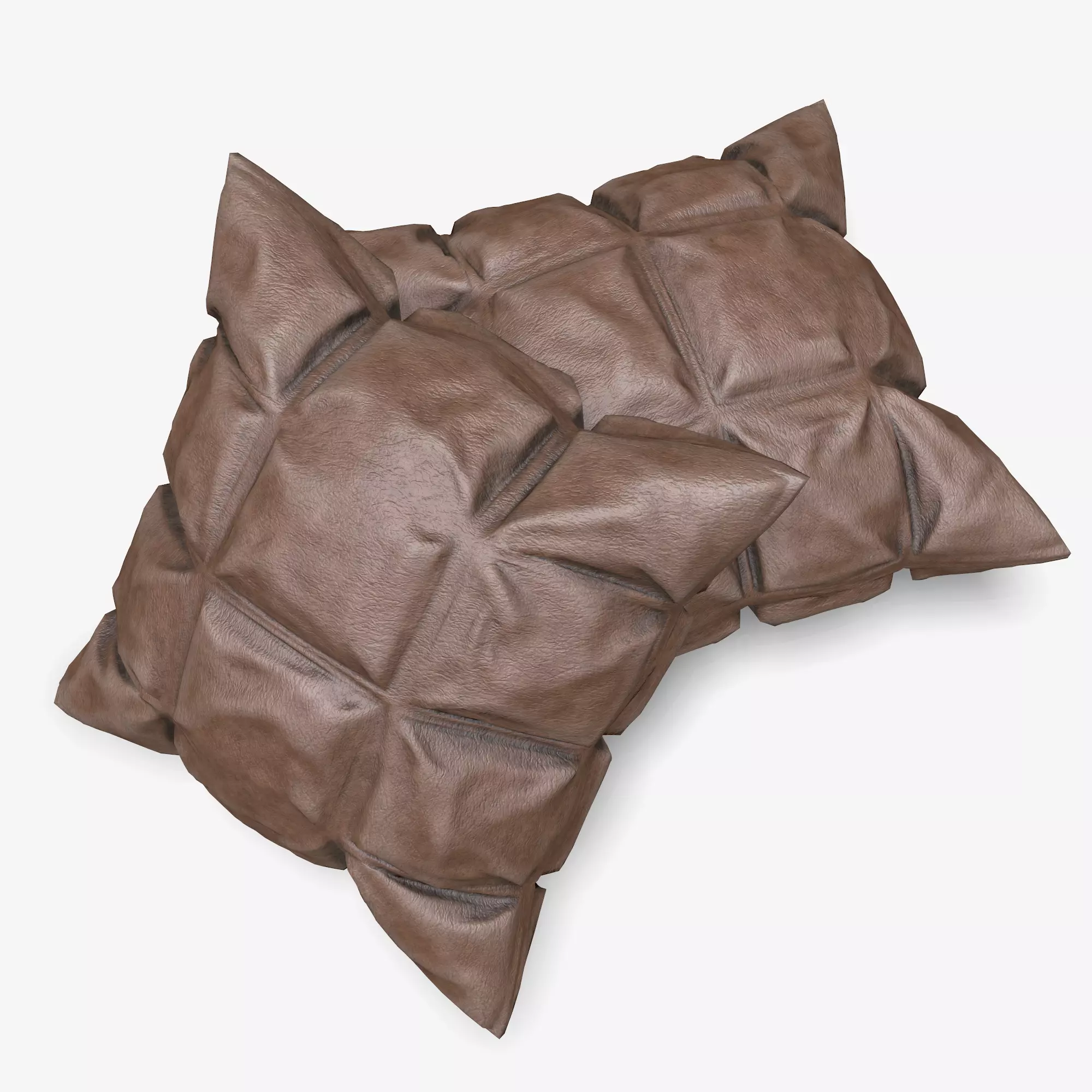 Pillows Pile Low-poly 3D model_0