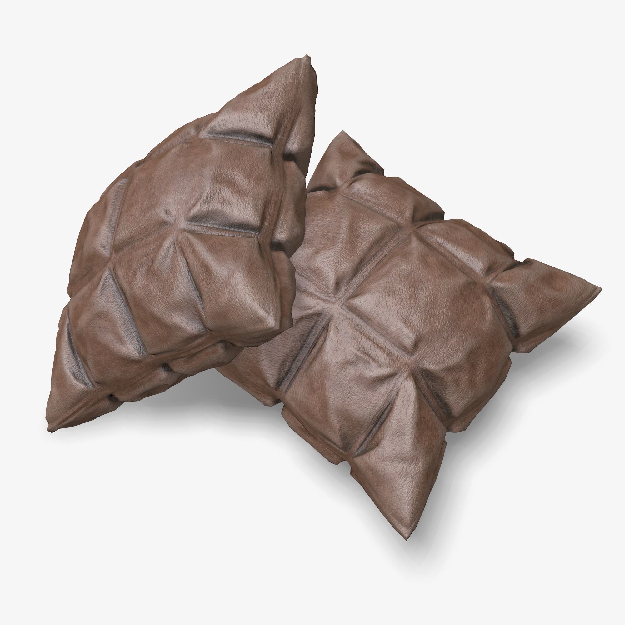 Pillows Pile Low-poly 3D model_4