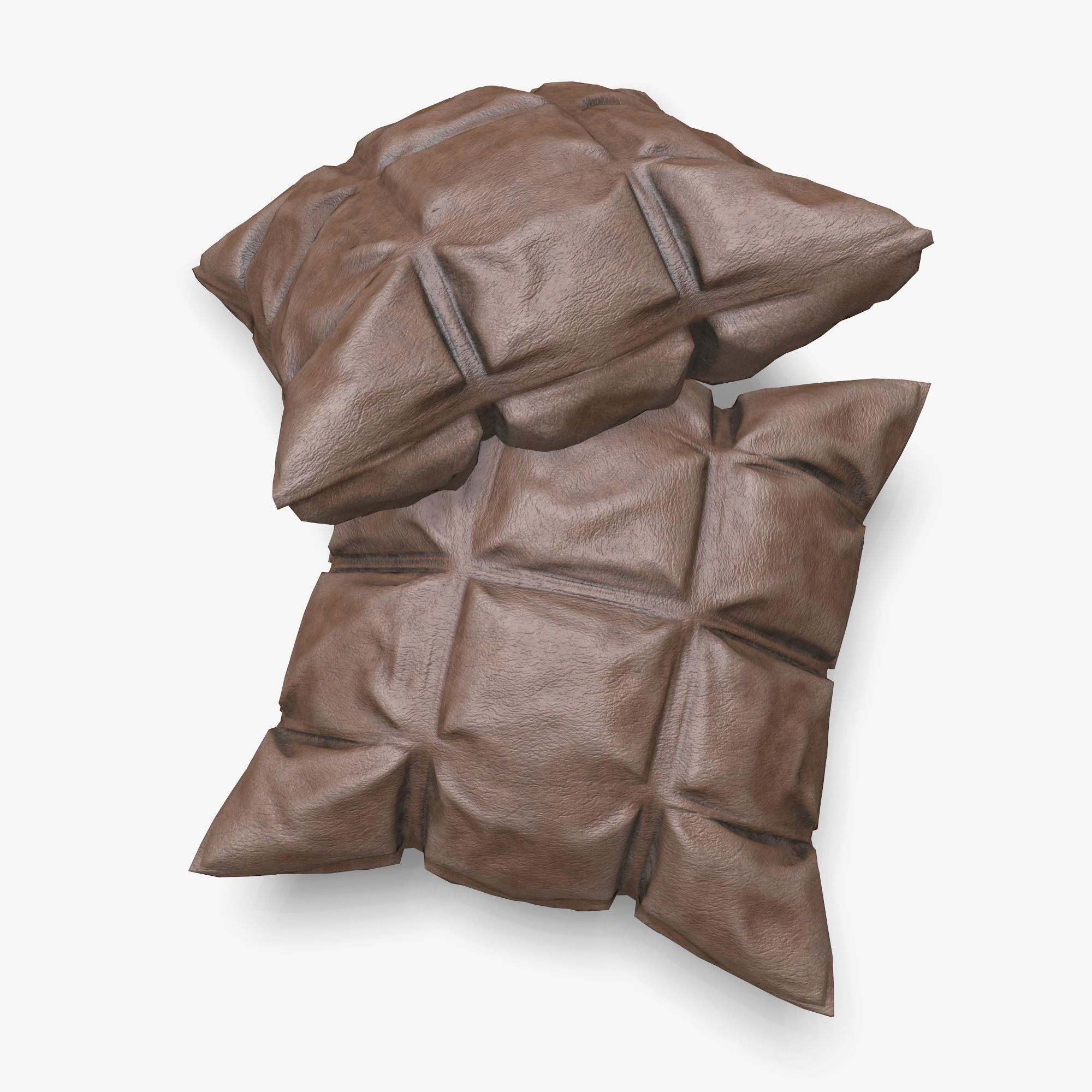 Pillows Pile Low-poly 3D model_5